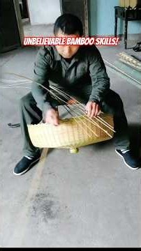 Amazing Bamboo Weaving Skills | From Simple Bamboo to Stunning Handmade Art #shorts
