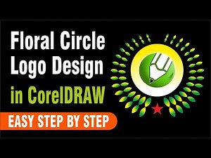 Floral Circle Logo Design in CorelDRAW | Step by Step Tutorial #art #coreldraw #design #tutorial