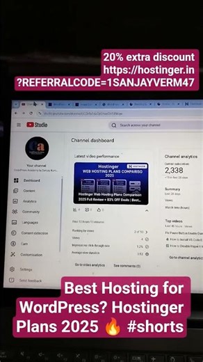 Best Hosting for WordPress? Hostinger Plans 2025 #shorts #ytshorts