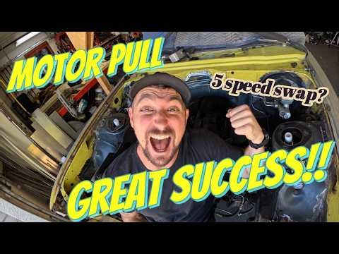 1UZ Powered 1977 Toyota Celica GT gets its MOTOR PULLED and ready for its 5-Speed MANUAL SWAP