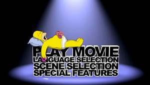 Simpson's Movie DVD/BluRay Localization Menu Design & Animation