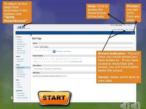 PowerSchool Basic Overview - Login and How to Search for a Student