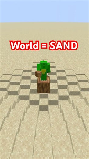 Minecraft, BUT the World Is SAND