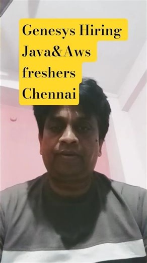 🔥 Genesys Hiring Software Engineer | Chennai | Cloud + Java Jobs for Freshers/1 Yr Exp 2025