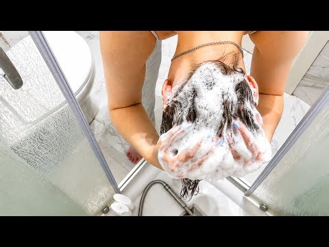 ASMR Hair Washing Tutorial 💆‍♀️✨ Scalp Health & Deep Relaxation | No Talking