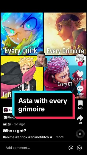 Asta with every grimoire #greenscreen #anime #manga #blackclovermanga #blackclover #asta #broku #wizardking #jjk #yuji #boruto #naruto #deku #mha