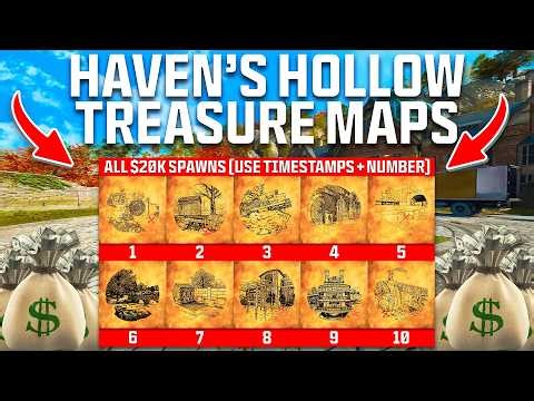 ALL TREASURE MAP LOCATIONS on HAVENS HALLOW | FREE $20k💰 (Warzone Guide)