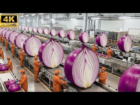 Inside the Largest US Onion Factory – How Onion Powder Is Made (Full Process)