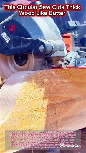 This Circular Saw Cuts Thick Wood Like Butter