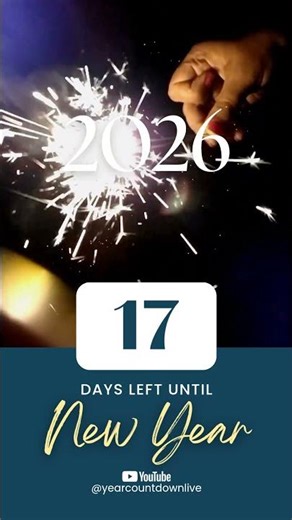14th December 2025 | 17 Days Left for New Year 2026 ⏳🎆 | Year Countdown Live #happynewyear #2026