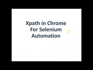 How to Find Xpath In Chrome for selenium automation scripts