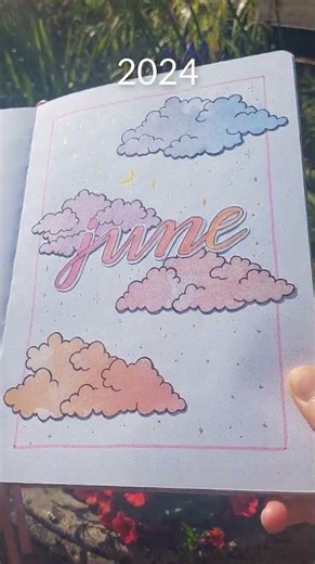 6 years of June bujo themes #june #bujo #journal