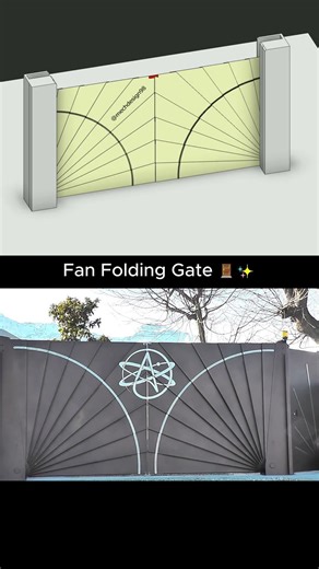 Fan-Folding Gate 🚪✨ #engineering #machine #mechanism #3dprinting
