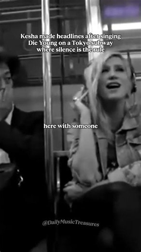 Kesha made headlines after singing Die Young on a Japanse subway