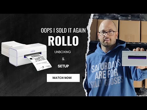 Rollo Wireless Thermal Printer Unboxing and Setup