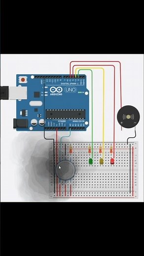 🚨 Build a Smart Smoke Detector with Arduino in Tinkercad! 🔥🤖 #arduino#shorts #project