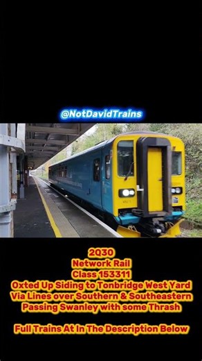 Network Rail Class 153 Test Train Runs past Swanley on a Route to Tonbridge #trains #shortsfeed