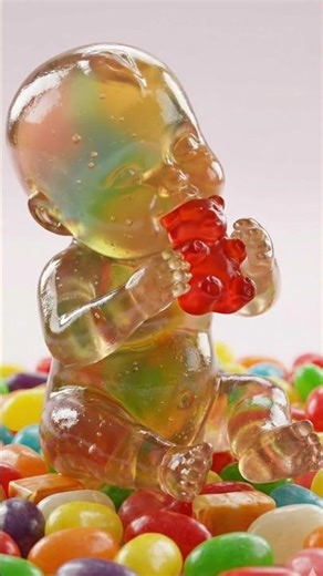 Jelly Candy Baby Eating ASMR 🍬 | Satisfying AI Short