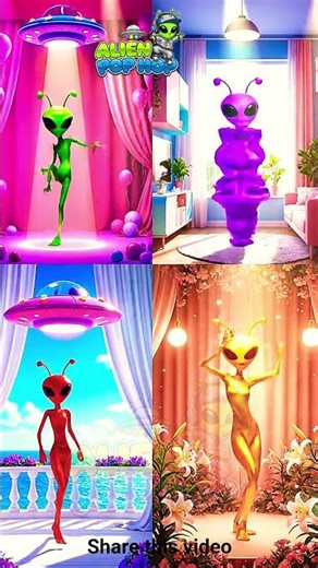 Alien Beautiful Dance #shorts #dance #song