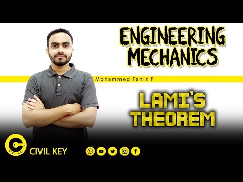 LAMI'S THEOREM | ENGINEERING MECHANICS | MODULE 1 | THEORY & PROBLEM
