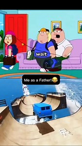 The post features a nostalgic Family Guy clip edited with brain-hack style overlays, turning classic Griffin family chaos into relatable "dad mode" humor. The video uses familiar animated scenes—likely Peter being his dumb-yet-endearing self, family antics, exaggerated reactions, cutaways—with quick pacing and that signature absurd timing. Text pops up explaining why it feels comforting: voices/timing lower your guard, randomness hooks you, creating a "home" brain pattern. The caption ties it pe