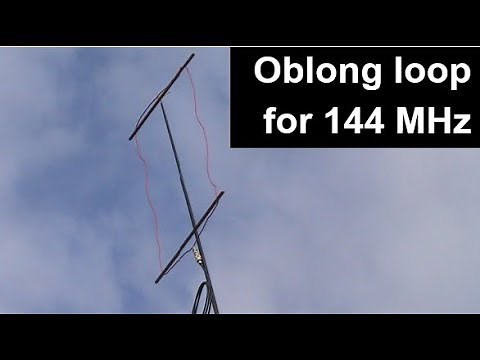 Oblong loop antenna for 144 MHz SSB and WSPR