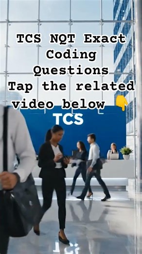 TCS NQT 2026 Real Coding Questions Solved! 💻 #tcs