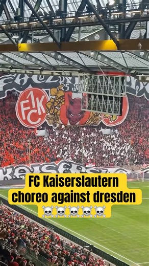 “FC Kaiserslautern Unveil INSANE Choreo Against Dresden! German Ultras on Fire! 🔥🇩🇪🤯”
