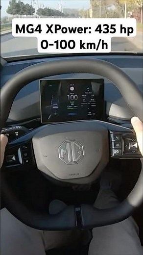 MG4 XPower 2024 (435 hp AWD) 0-100 km/h Acceleration #mg4 #mg4ev #mg4xpower #mg4electric #shorts