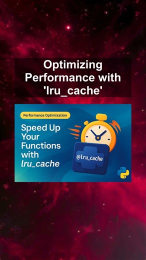 Optimizing Performance with 'lru cache' #ai #artificialintelligence #machinelearning #aiagent