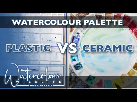Ceramic/Porcelain Vs Plastic Watercolour Palettes - which is better and why?