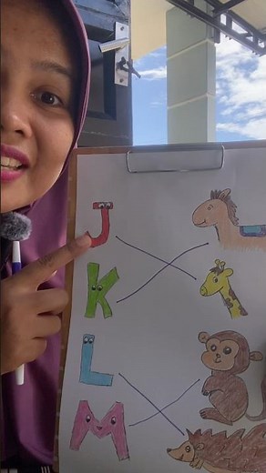 Getting to know the letters JKLM with pictures of animals 🦒 #shorts #alphabet #abcd #fypシ #learni...