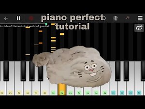i'm a bun: the amazing world of gumball (perfect piano) mobile piano tutorial