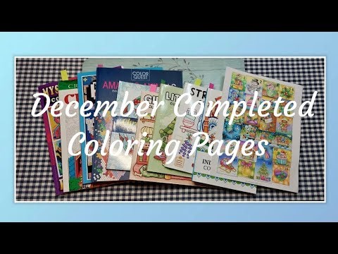 December 2024 Completed Coloring Pages and Christmas presents 🎁