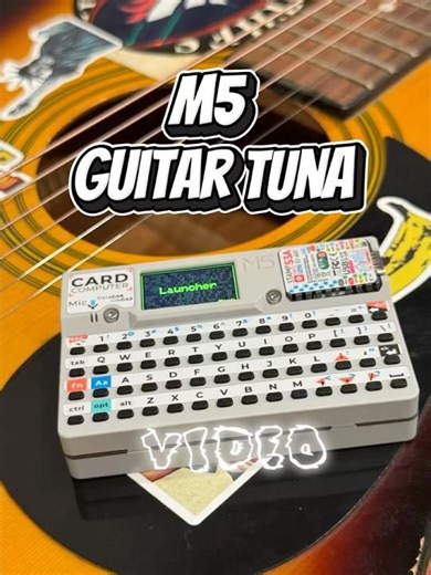 Tuning My Guitar with the M5 Cardputer! | M5 Guitar Tuna Demo