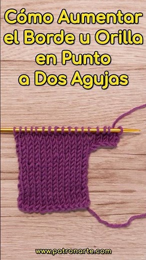 Enlarge or Increase Two-Needle Knitting on the Selvedge, Edge, or Side #shorts