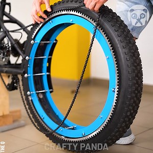 7.5M views · 26K reactions | How to make an insane hubless bicycle Partner: The Q: youtube.com/channel/UCZdGJgHbmqQcVZaJCkqDRwg The Q | Crafty Panda | Facebook