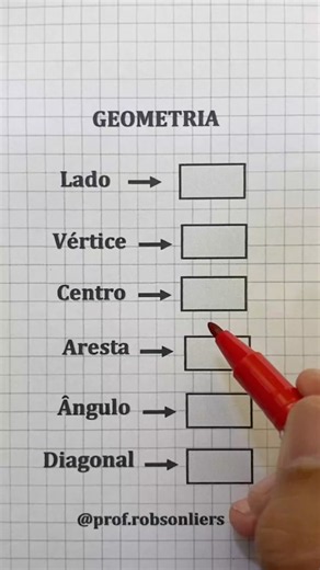 VOCÊ SABE O NOME DE CADA PARTE? 📐