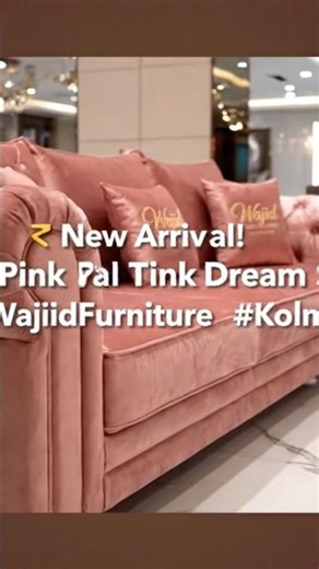 Modern Pink Velvet Sofa Set | Wajiid Furniture Kolhapur New Arrival || Luxurious Velvet Furnitureset
