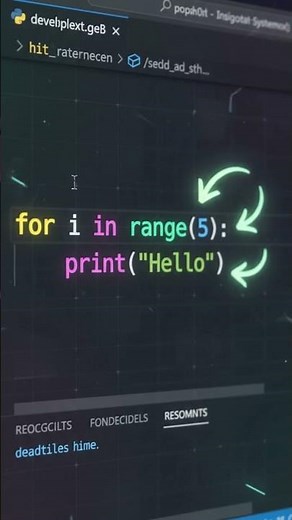 What Is a For Loop in Python? 🤯#python #pythonprogramming #learnpython #pythonforbeginners #shorts