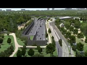 A 66 Riederwaldtunnel: Überflug Computermodell