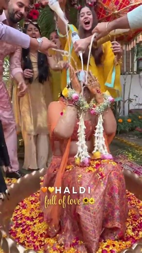 bride and groom Haldi look ✨ Less Filter More Glow | The Look Bridal Studio #makeup #bridal #haldi