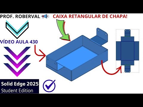 CLASS 430 - Modeling a Folded Sheet Metal Box for Beginners in Solid Edge 2025
