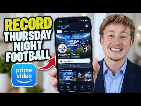 How To Record Thursday Night Football On Prime Video - Full Guide
