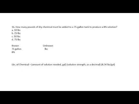 Quiz Dosage Problems/Multiple Choice/Drinking water questions 14-20