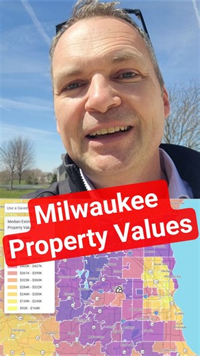 Milwaukee Property Value Heat Map 2026 - also: cooler by the lake!