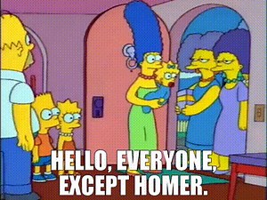 Hello, everyone, except Homer.