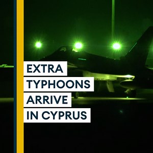 5.6K views · 222 reactions |  Watch as extra RAF fighter jets deploy to Cyprus amid the ongoing tensions with Russia. ✈️ Four additional UK Typhoon jets have landed at RAF Akrotiri, as a part of NATO's response to deter a Russian invasion of Ukraine.  | Forces News | Facebook