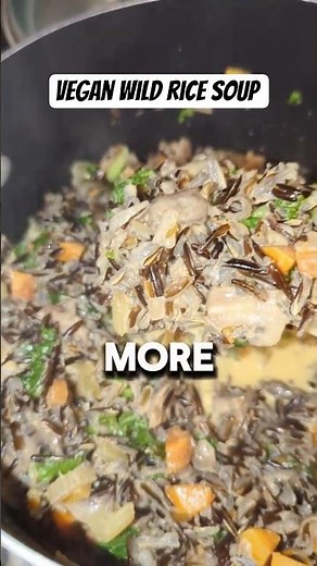 How to Make Vegan Wild Rice Soup #vegan #plantbased #soup