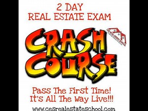 California Real Estate Sales Person Exam Crash Course 6hr On Demand Video